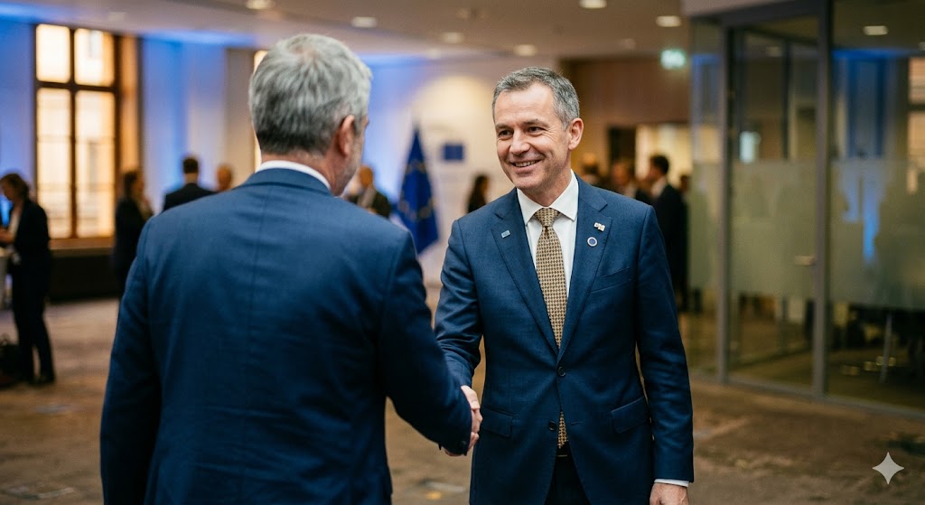 A non-EU provider's authorised representative acts as the contact point for EU authorities, empowered to be addressed in addition to or instead of the provider.